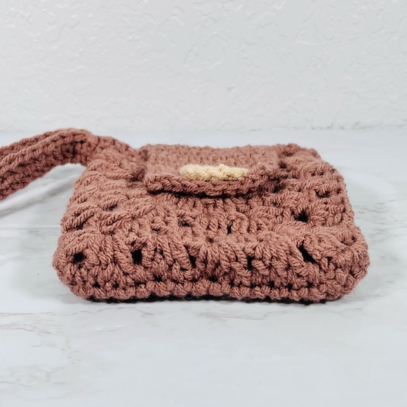Brown Crochet Wristlet - Picture 4 of 11